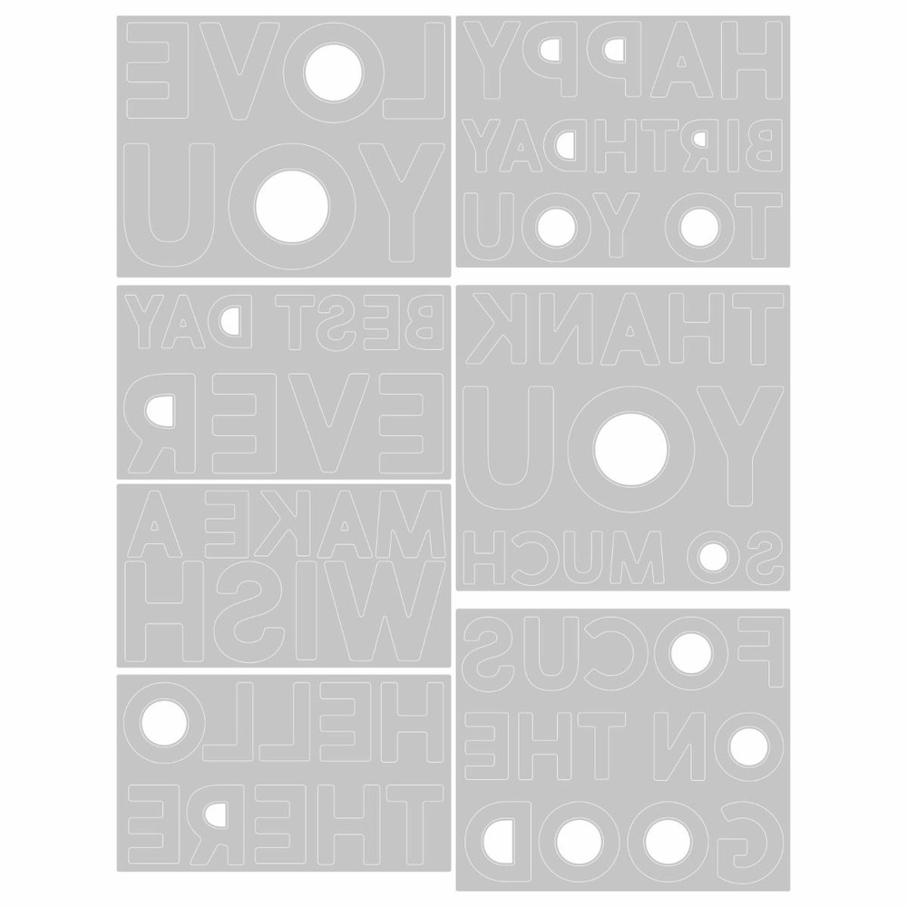 Tim Holtz Sizzix Thinlits Die ~ BOLD TEXT #1 ~ Alterations 665847