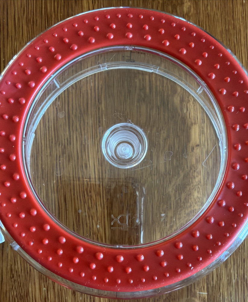 Tupperware Quick Chef Food Processor Chopper Mixer Whisk 4 Cups Red COMPLETE