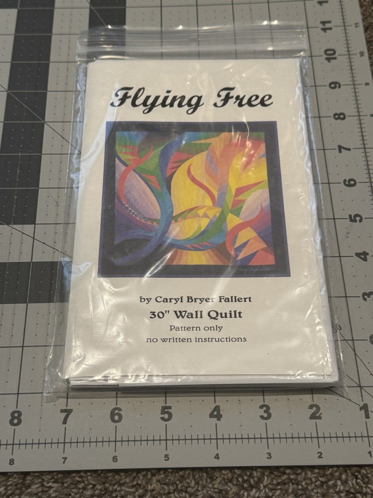 Caryl Bryer Fallert "Flying Free" 30" Wall Quilt Pattern Bryerpatch Studio