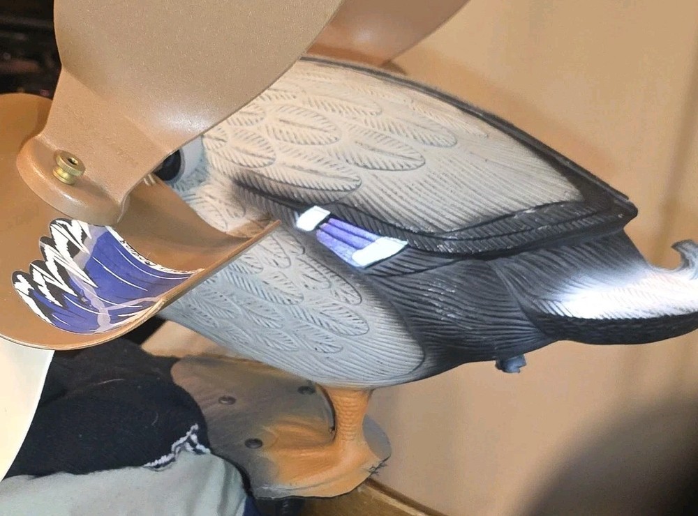 Rare Vintage Wind Driven Mallard Mojo Decoy With Unique Wing Array U.S.A. Nice!!