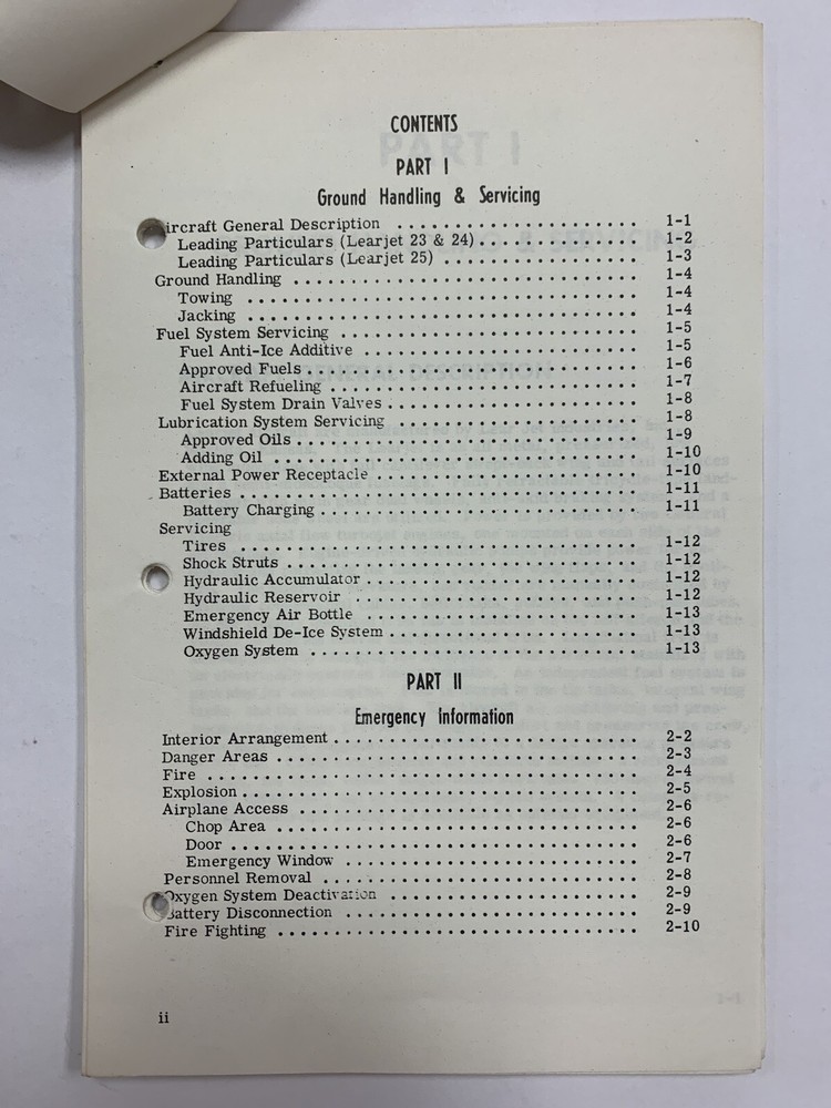 Lear Jet Ground Handling, Servicing and Emergency Information - Copy