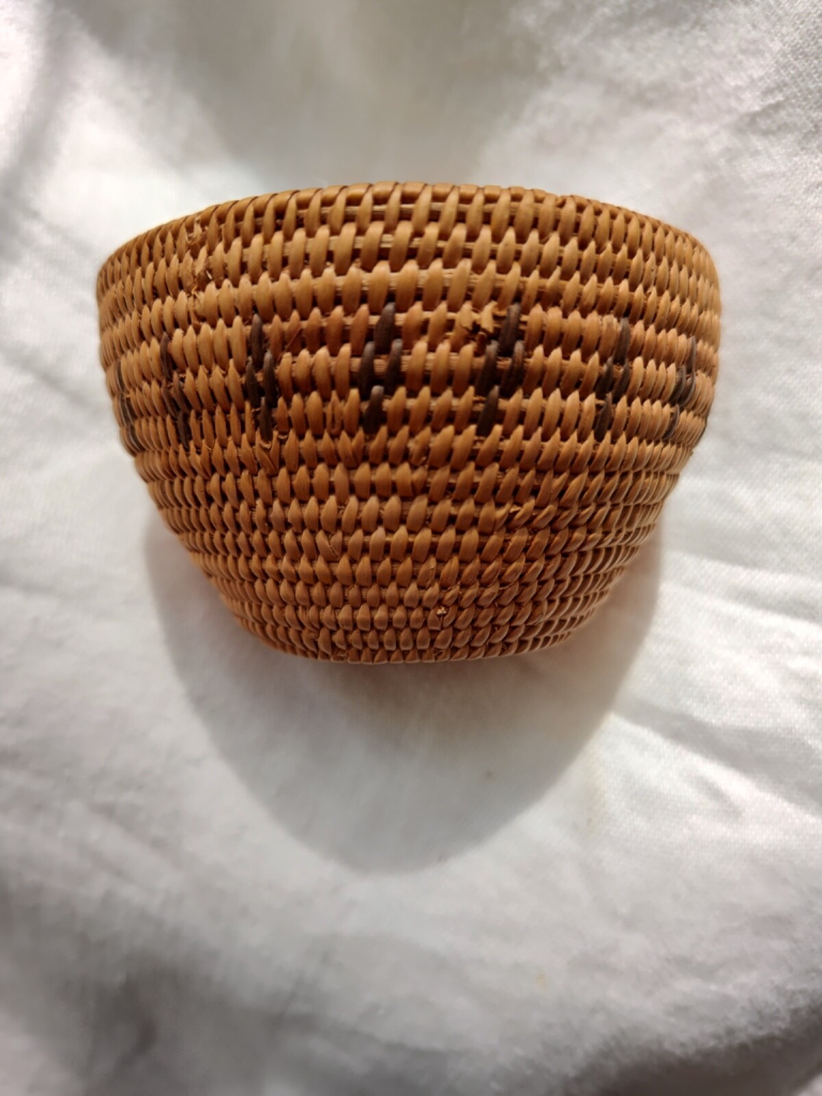Unusual Havasupai Basket Cup with Tray/Saucer - cute, un-damaged basket set
