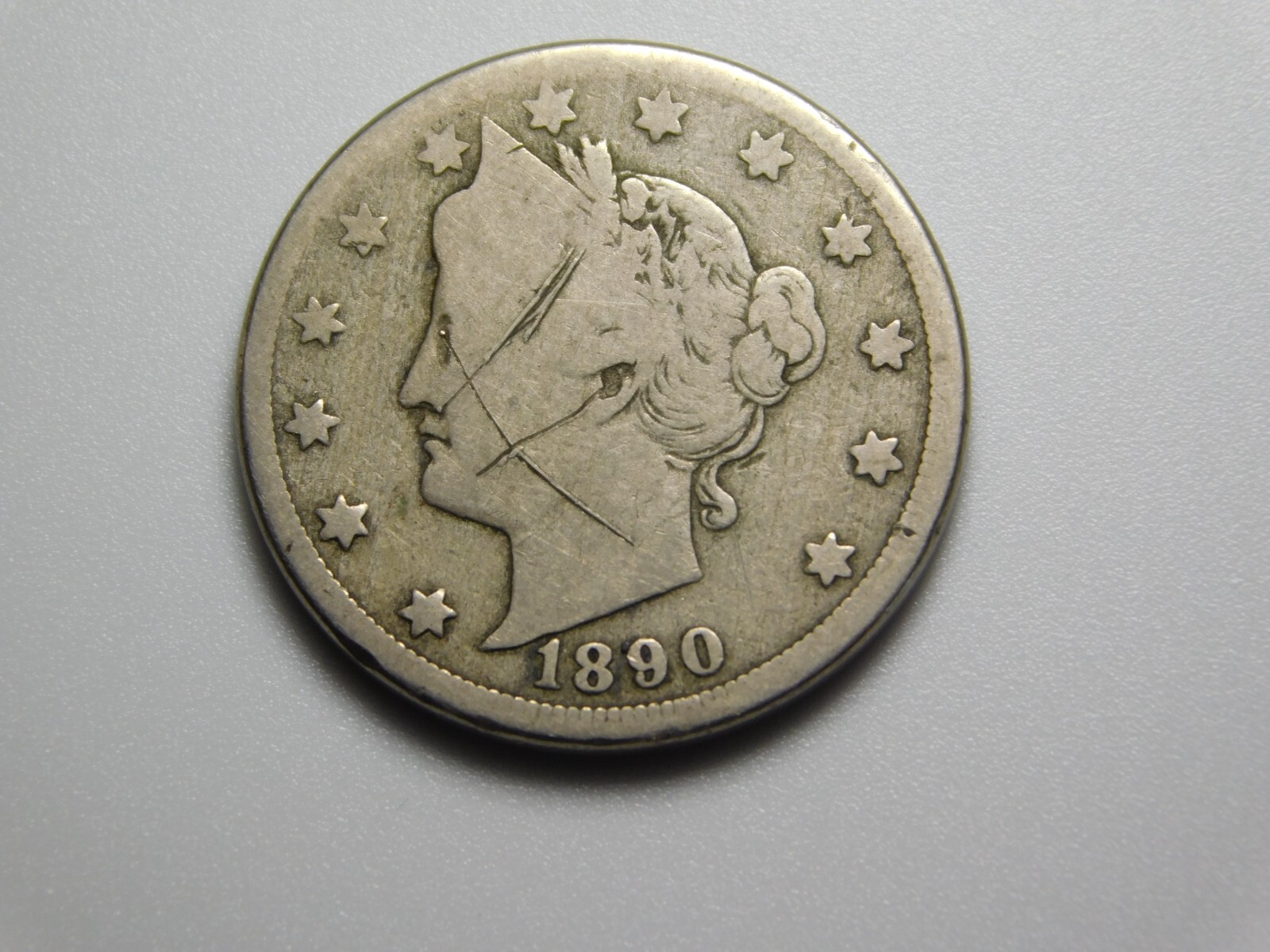 US COIN 1890 LIBERTY HEAD V NICKEL