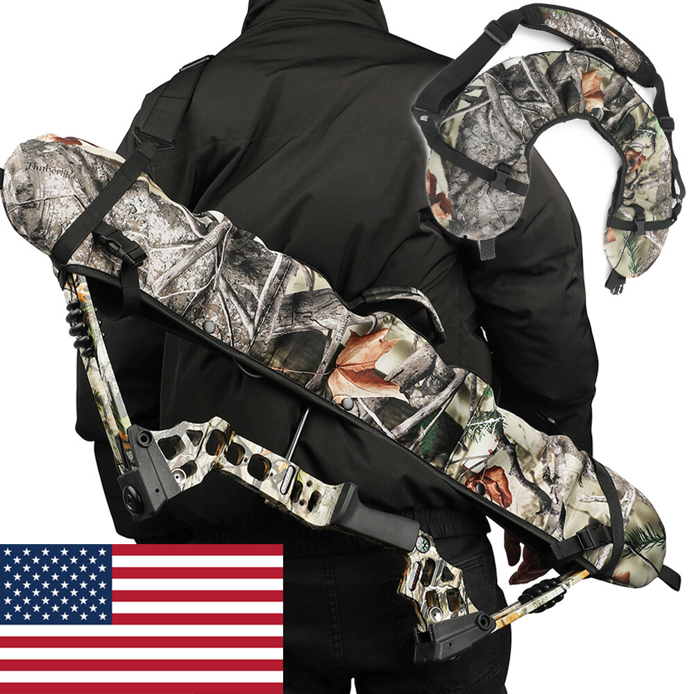 Compound Bow Sling Bag Cams Protector Strap Holder Case Shoulder Archery Hunting