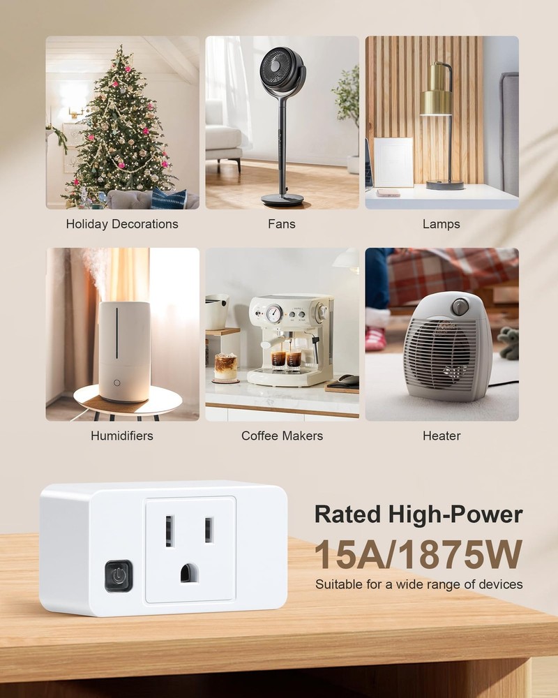 Remote Control Outlet, Decorator Rocker Wall Switch, 200FT Long Range Wireles...