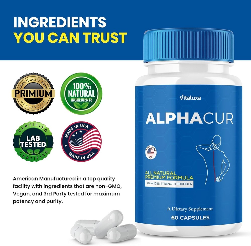 (5 Pack) Alphacur Advanced Nerve Support Formula Maximum Strength (300 Capsules)