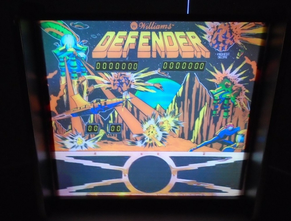 Williams Defender Pinball Head LED Display light box