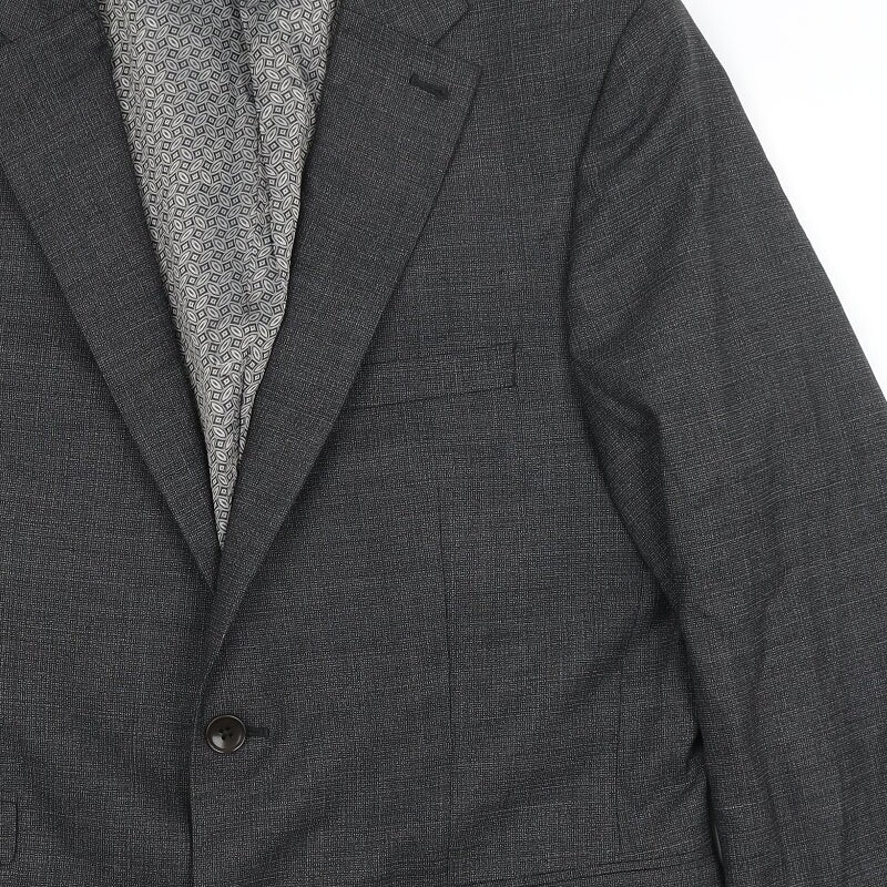 NEXT Mens Grey Wool Blend Blazer Size L