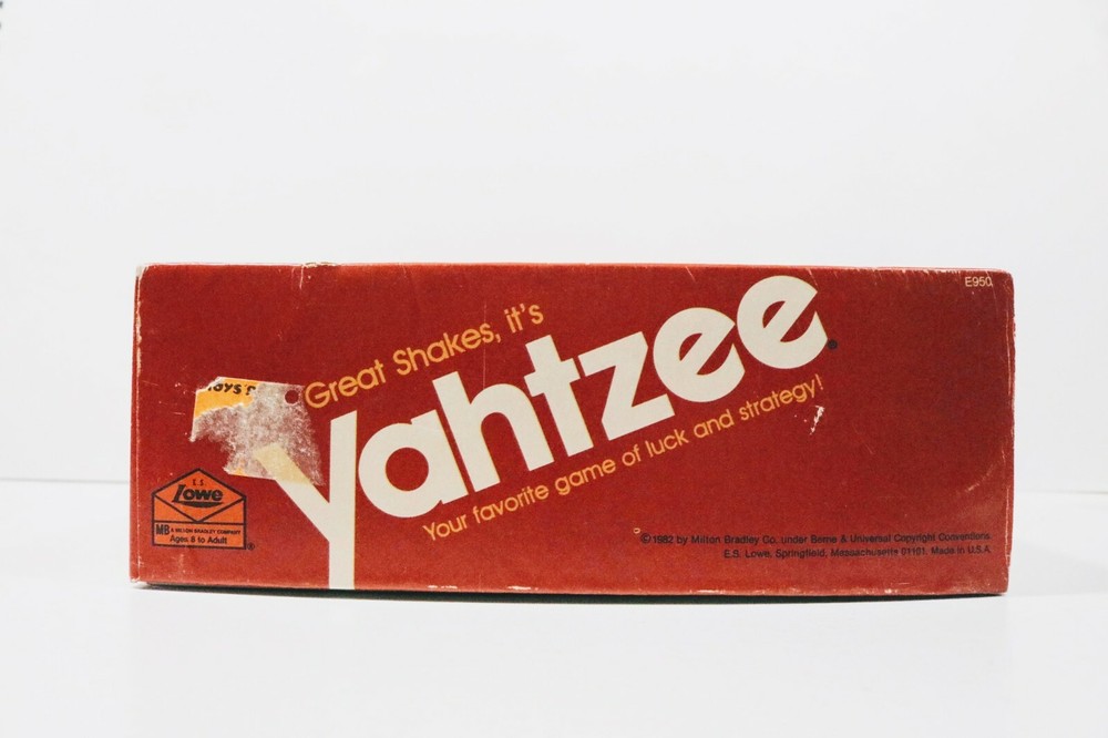 Vintage Game Yahtzee from 1982