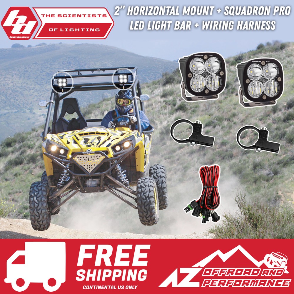 BAJA DESIGNS Squadron Pro Horizontal Light Kit For Can-am Commander