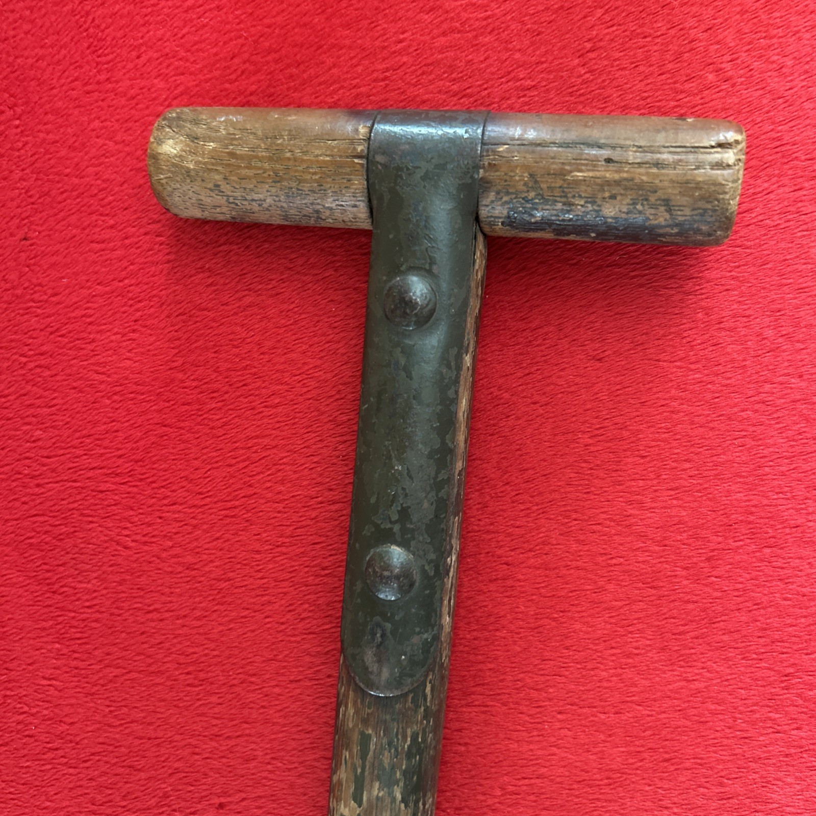 Antique Original WWI US Army Trench Shovel Entrenching Tool T-Handle M1910 WW1