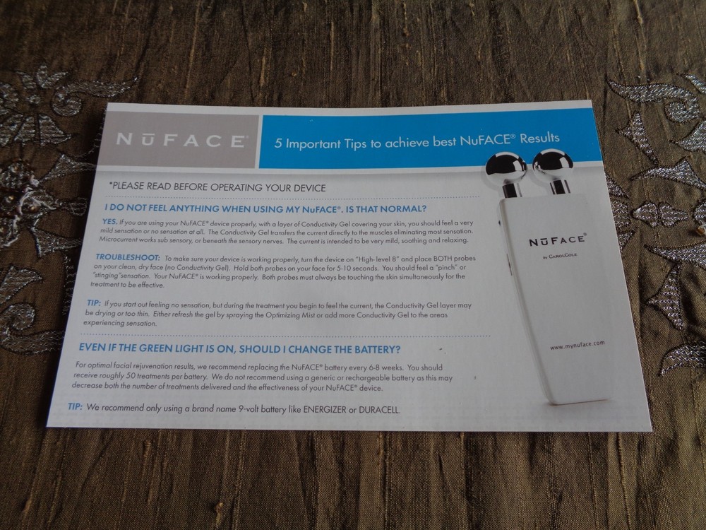 NuFace Microcurrent Facial Toning Device
