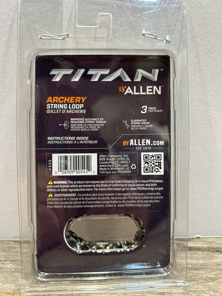 Allen Titan Release Aid String Loop 3 Pack #545