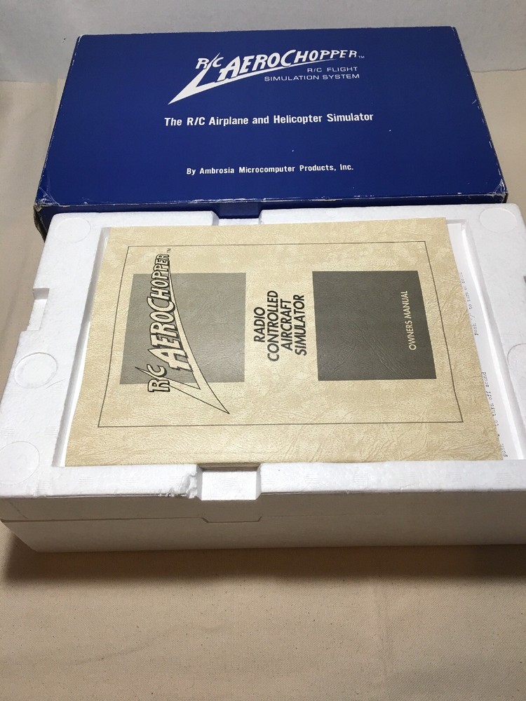 Vintage RC Aerochopper Flight Simulation System Ambrosia-Microcomputer-IBM PC