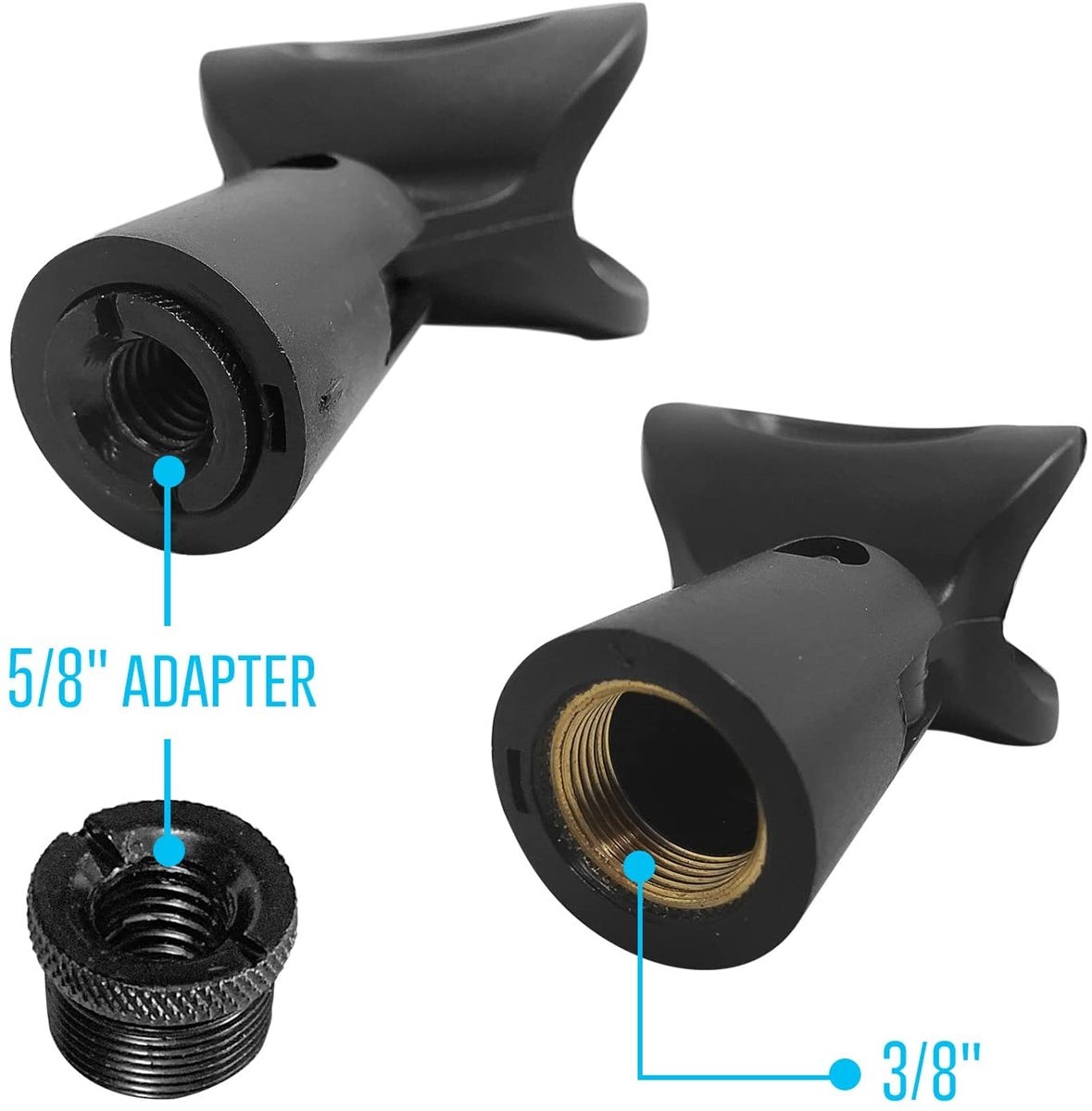 Quick Grip Height Adjustment Microphone Stand with Heavy Round Base and Boom