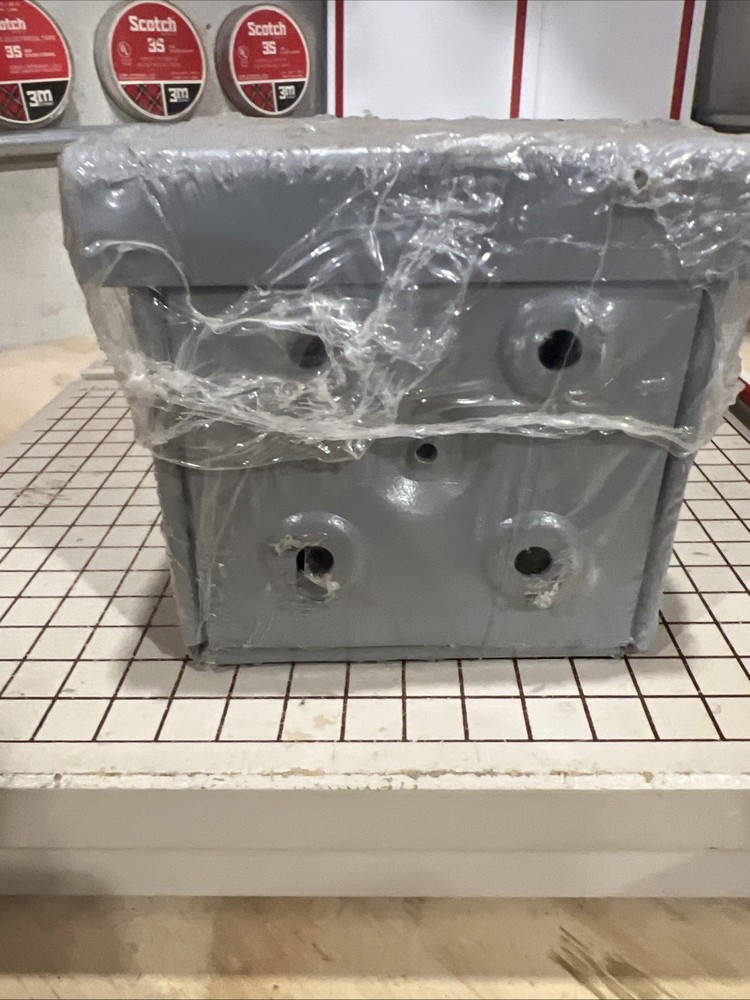 E.M. WIEGMANN PULL BOX RSC040404 4x4x4 RAINPROOF TYPE 3 GRAY