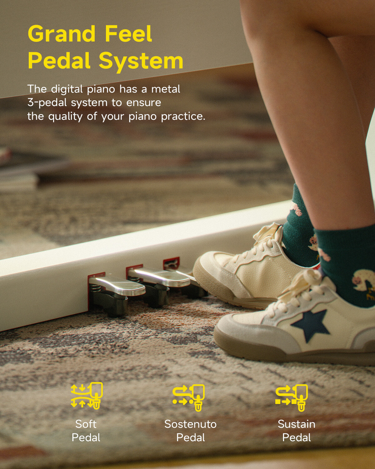 🎹 Donner DDP-95 Digital Piano With Stand Triple Pedal 88 Weighted Key 610 Tones