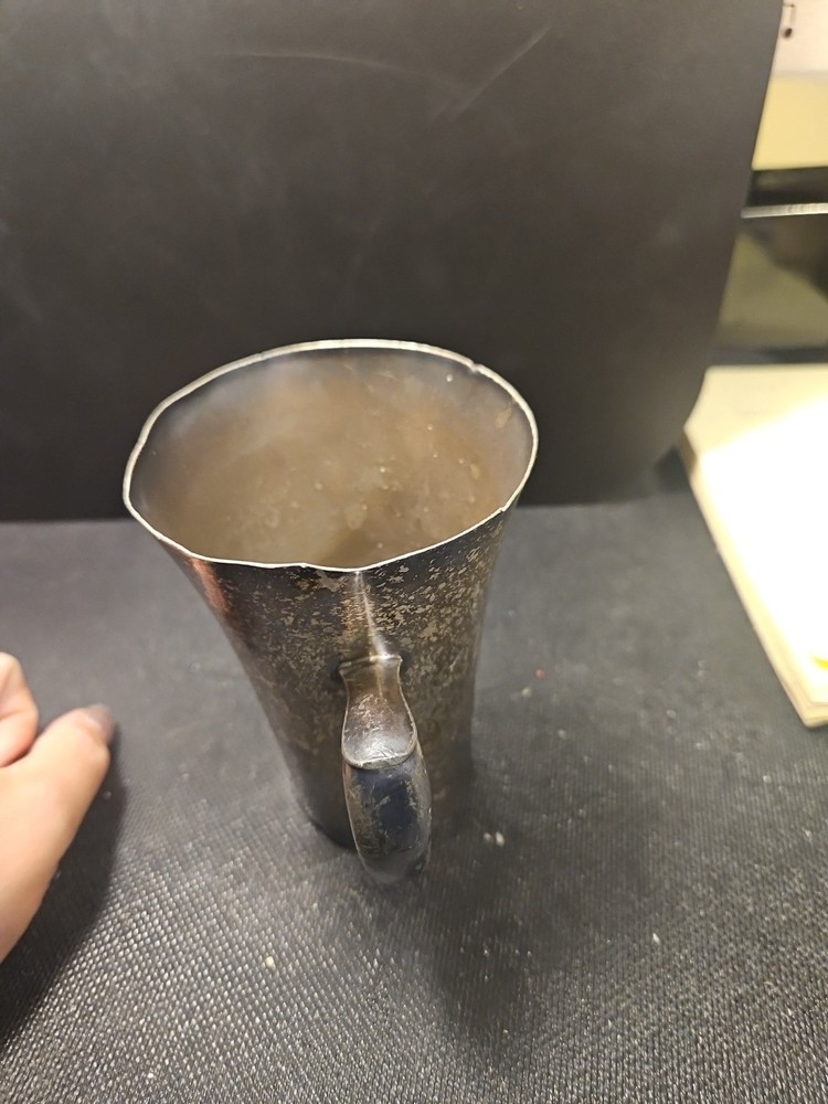 Antique Benedict Indestructo Sheffield 1918 Nickel Silver Mug Cup #1384