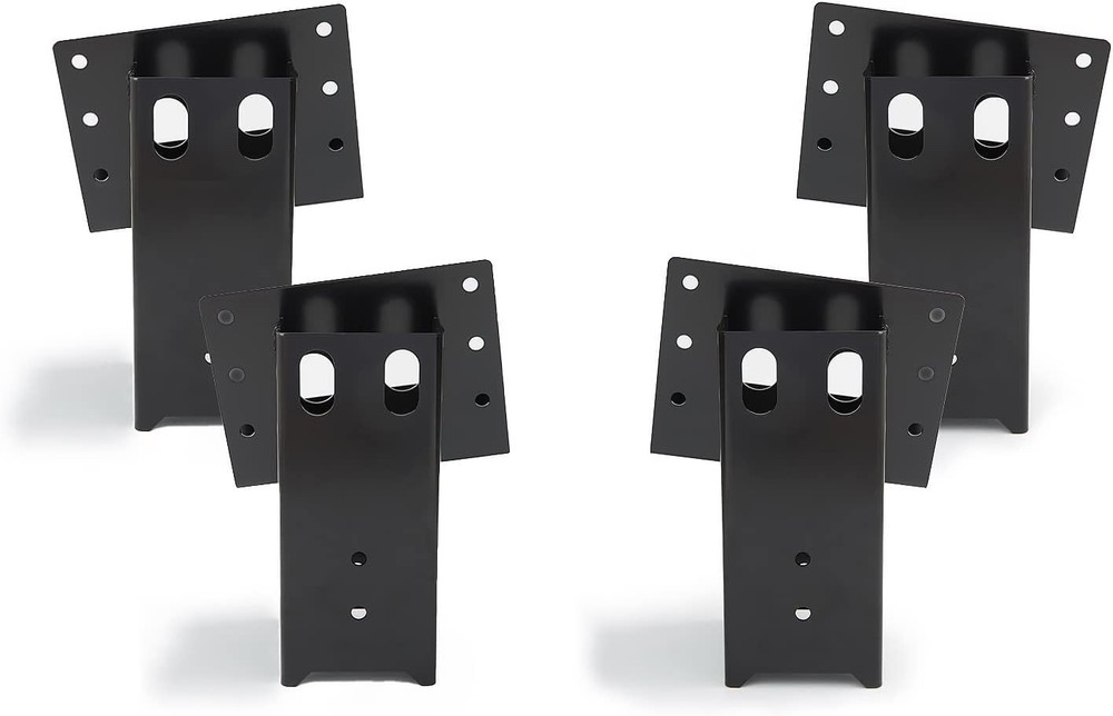 Heavy-Duty Black Brackets for Observation Decks