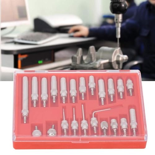 Threaded Point Tip Set, 22 Pcs Dial Indicator Point Steel Probe Test End Tips
