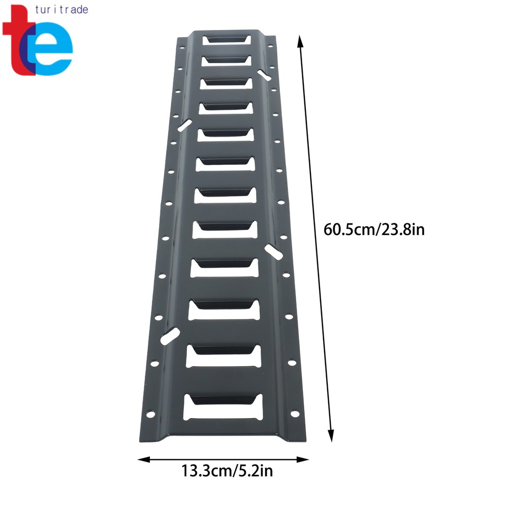 4 Pack 2' Horizontal E Track Tie-down Rail Kit For Trailer Wall or Floor Black