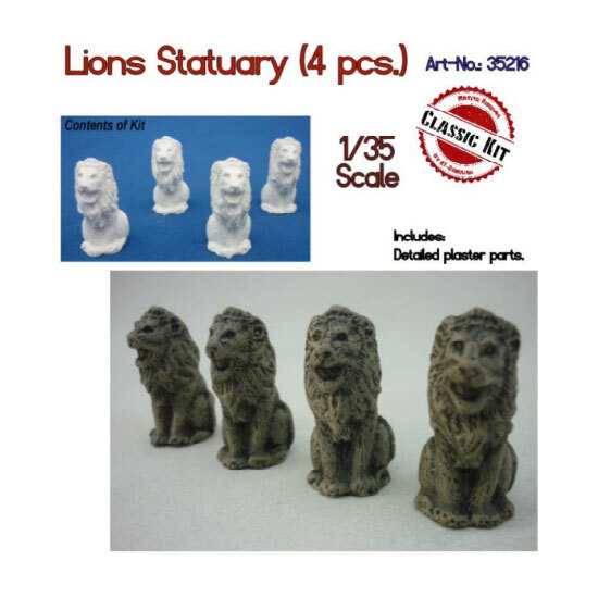 RT-Diorama 1/35 Lions statuary (4pcs)