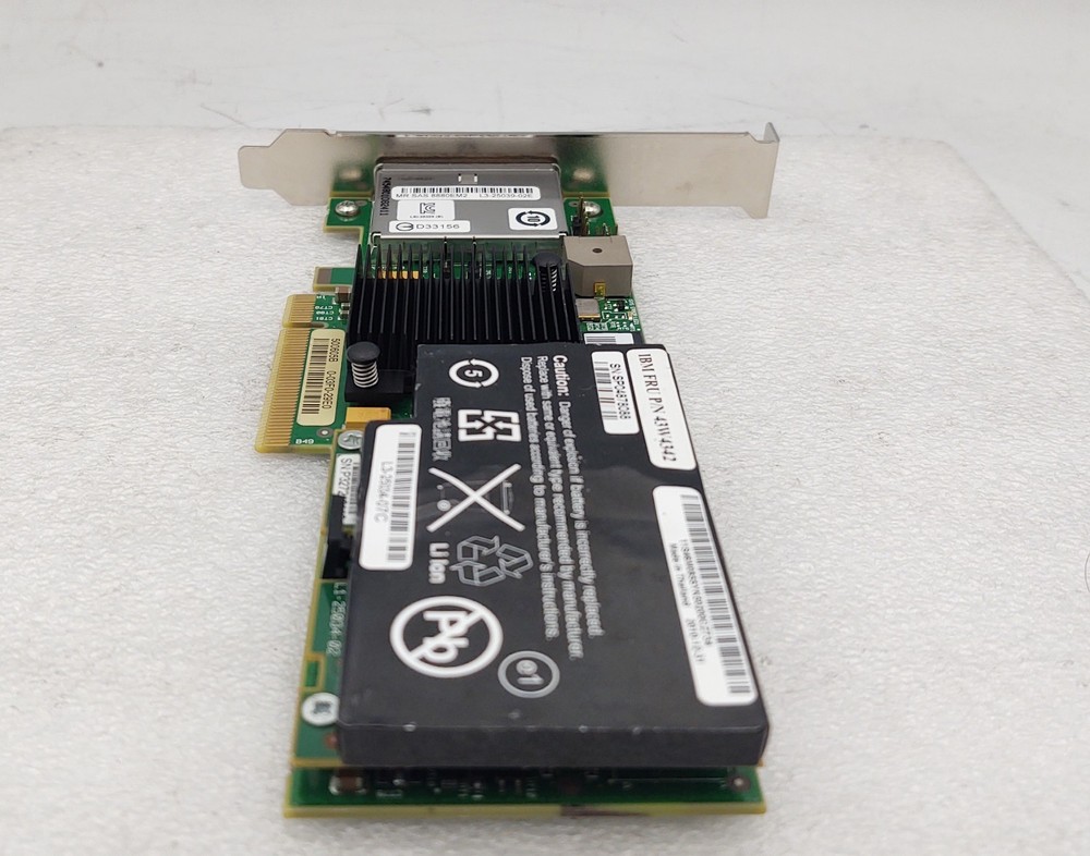 IBM ServeRAID SAS/SATA Raid Controller Card PCI-E 43W4341 8880EM2 w/ battery