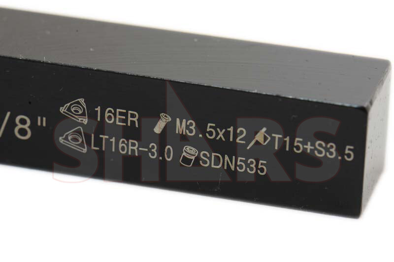 Shars 5/8 RH Indexable Threading Tool Holder + 5 pcs ER16 Insert Certificate P]