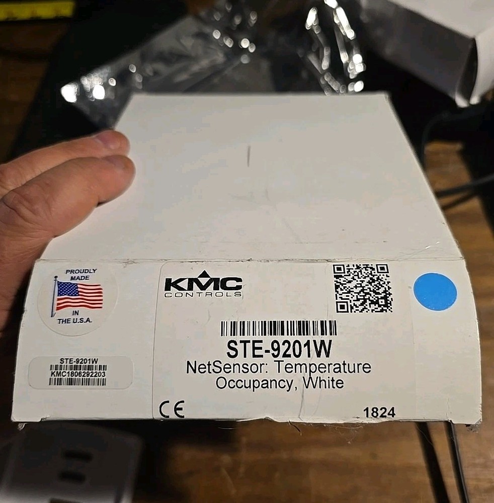 KMC STE-9201W NetSensor: Temperature, Occupancy, White