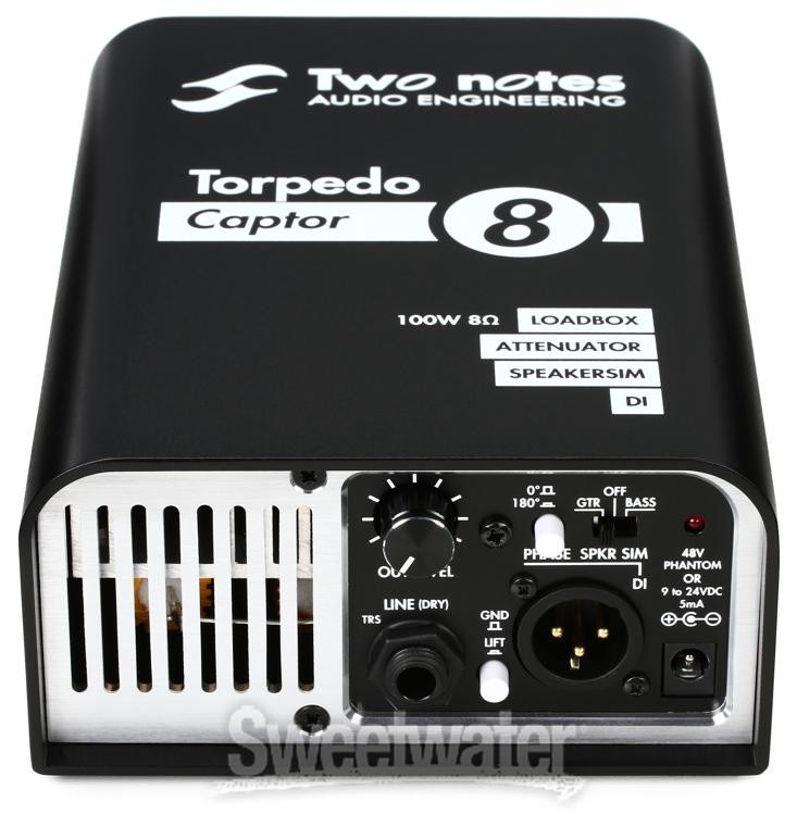 Two Notes Torpedo Captor Reactive Loadbox DI and Attenuator - 8-ohm