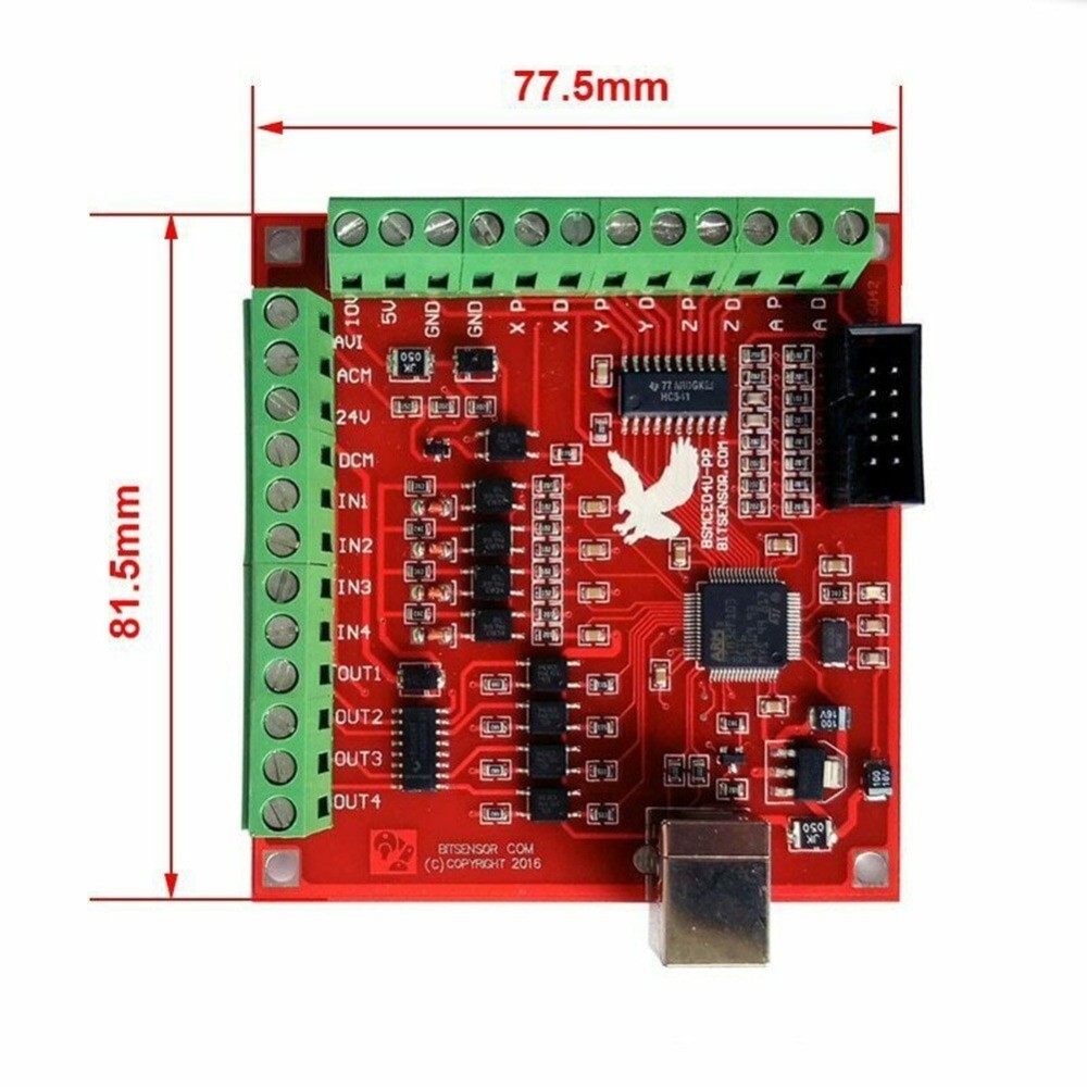 For BREAKOUT Board 4 Interface Driver Motion-Controller CNC USB 100Khz Set