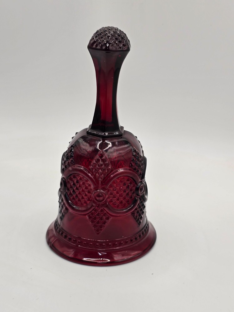 Vintage Avon 1876 Cape Cod Collection, Ruby Red Glassware Hostess Bell