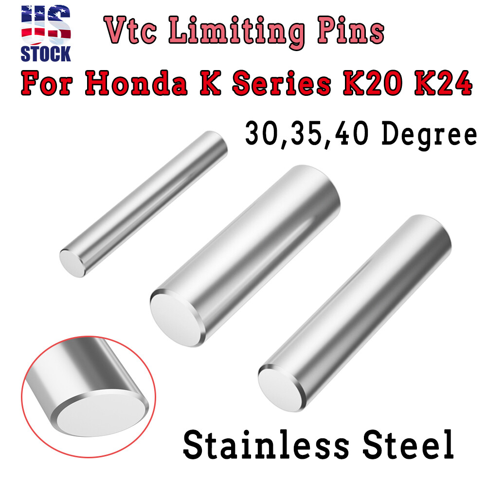 Vtc Limiting Pins 30, 35, 40 Degree For Honda K Series K20 K24, Stainless Steel