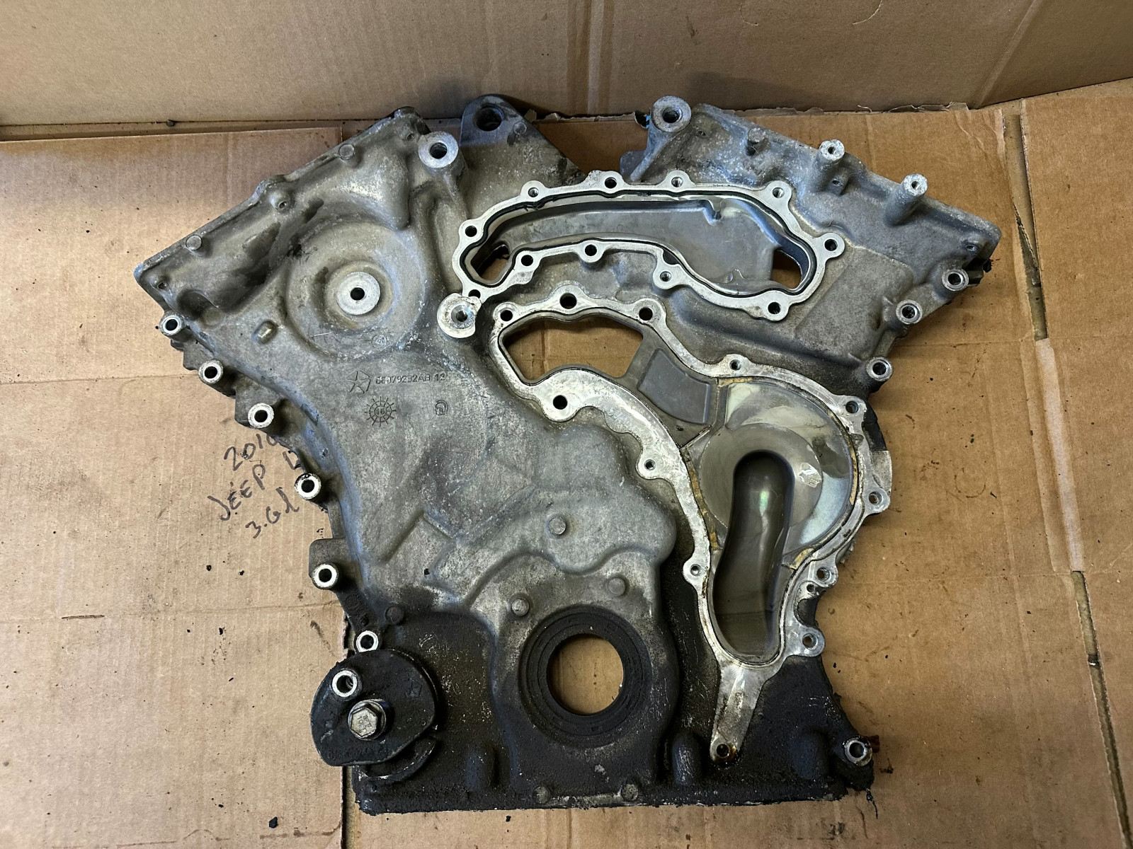 Jeep Wrangler JK OEM Front Timing Chain Cover 3.6L Engine V6 2012-18 68079232AB