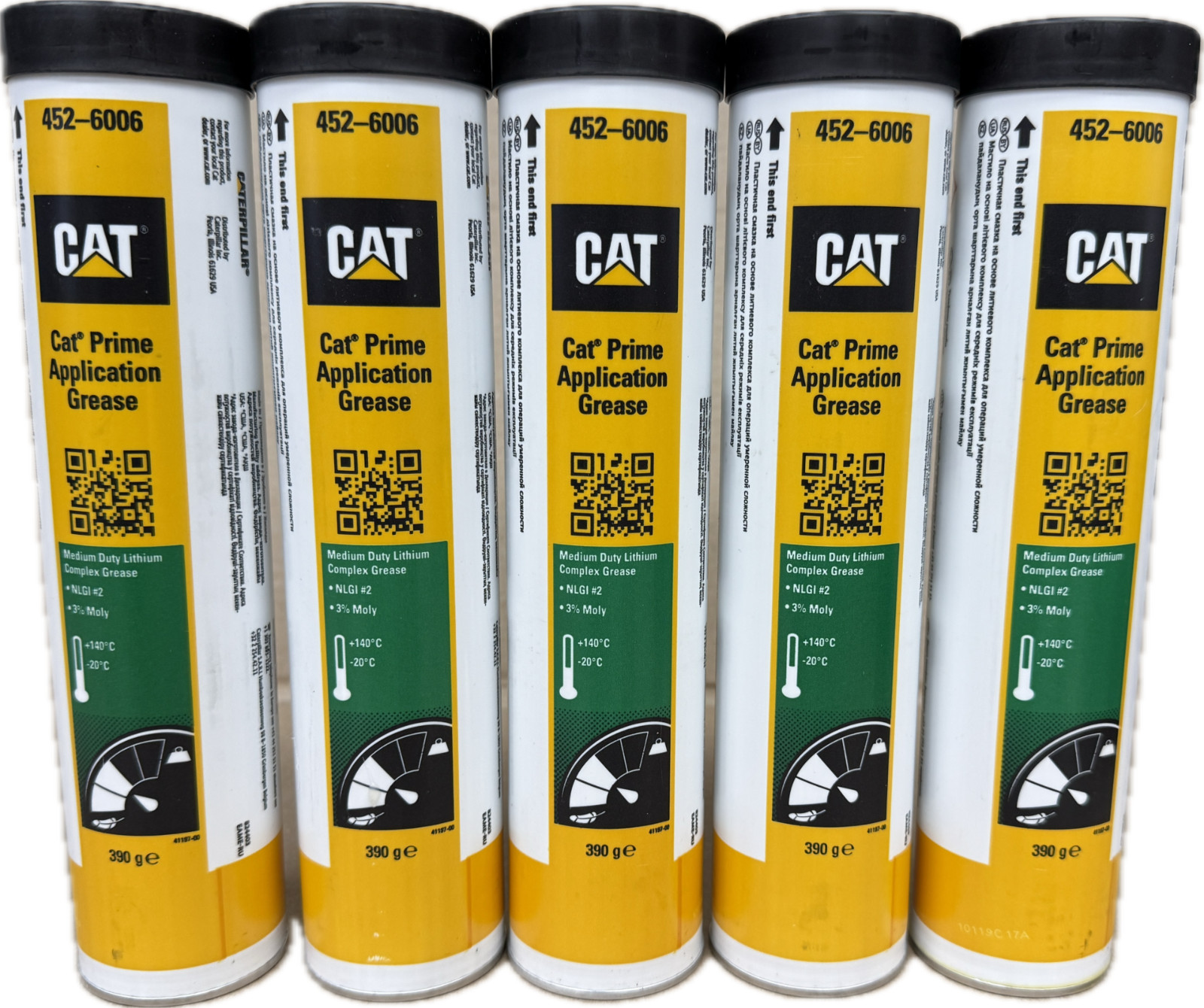 Sale!!! CAT 452-6006 Prime Application Grease NLGI #2 3% Moly 5x13.7oz