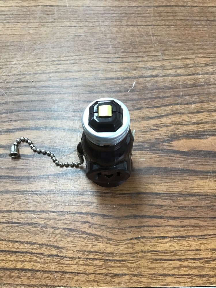 (5-PCS) Eaton 718B Pull Chain Socket with 2 Side Outlets, Brown (TA4MS)