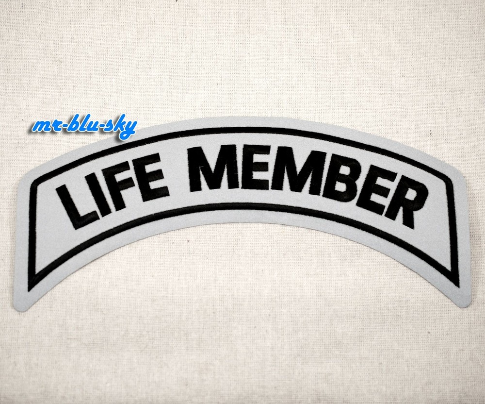 Large Life Member Reflective Patch ~ Harley Davidson Owners Group H.O.G.