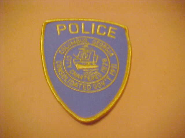 COLUMBUS  GEORGIA  POLICE PATCH SHOULDER SIZE NEW