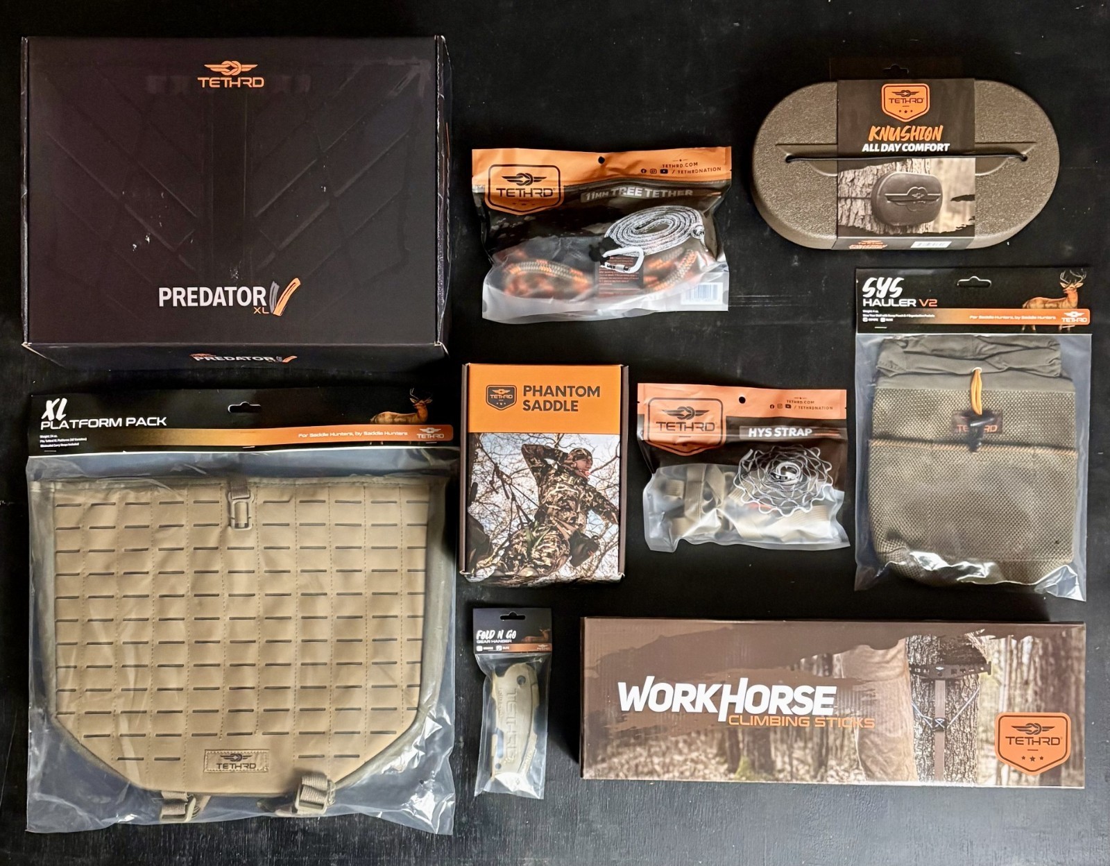 Tethrd Phantom XL Saddle Kit Predator V XL Platform Sticks Accessories Combo New