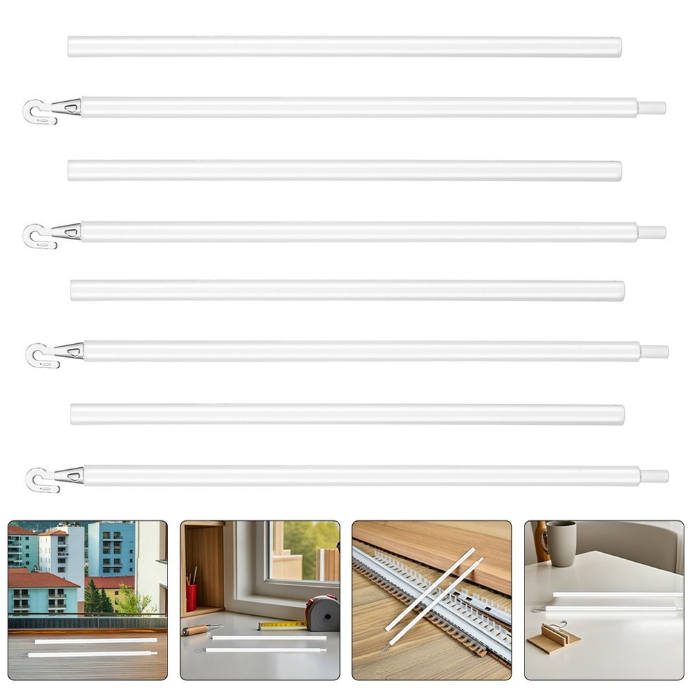 4 Sets Window Blind Tilt Wand Vertical Rod with Hook Replacement