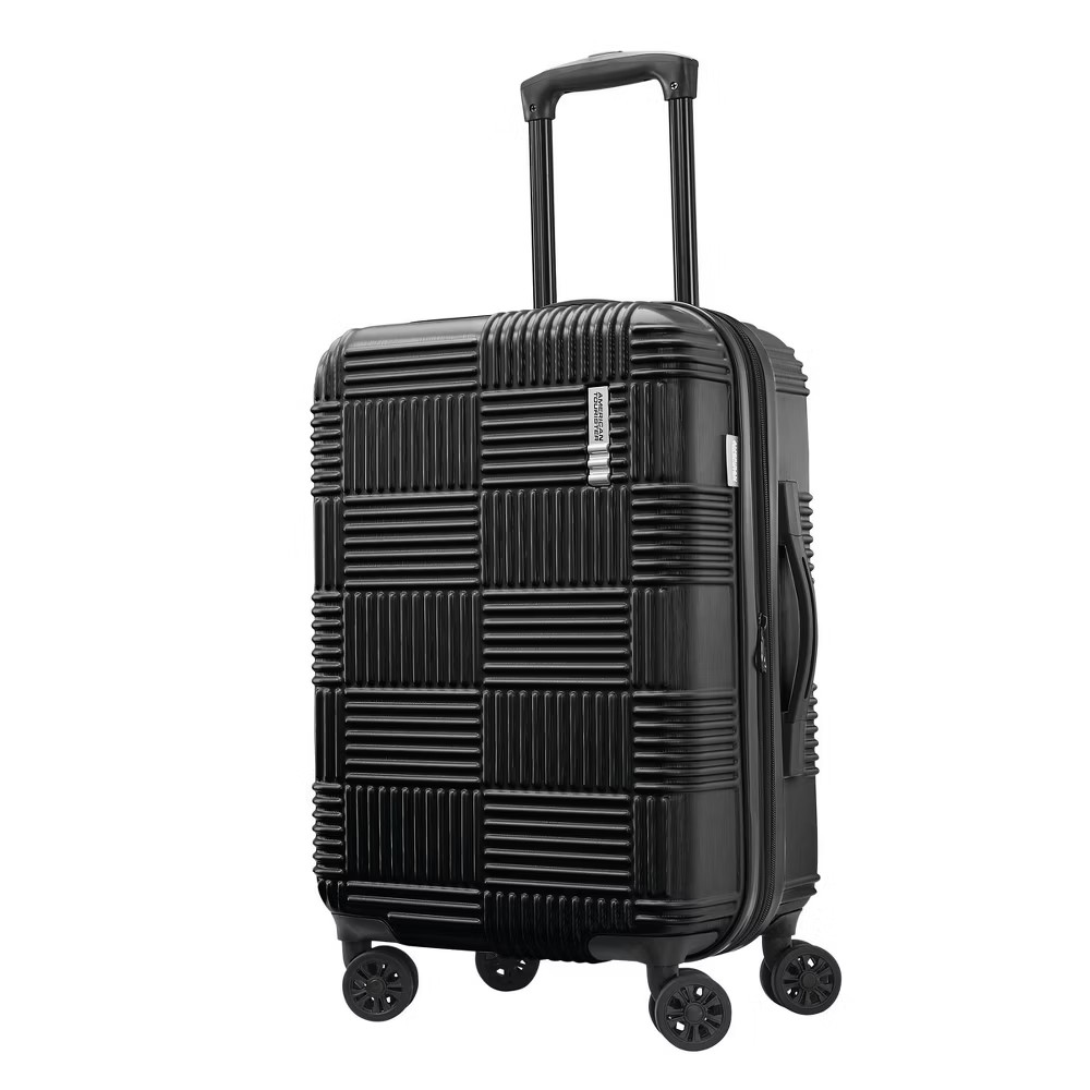 American Tourister Large Checked Luggage Suitcase 28" Hardside Spinner 8-Wheel