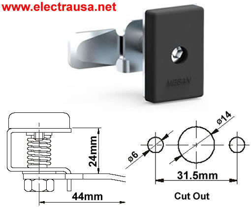 Miscellaneous Panel Lock With Hexagonal Head