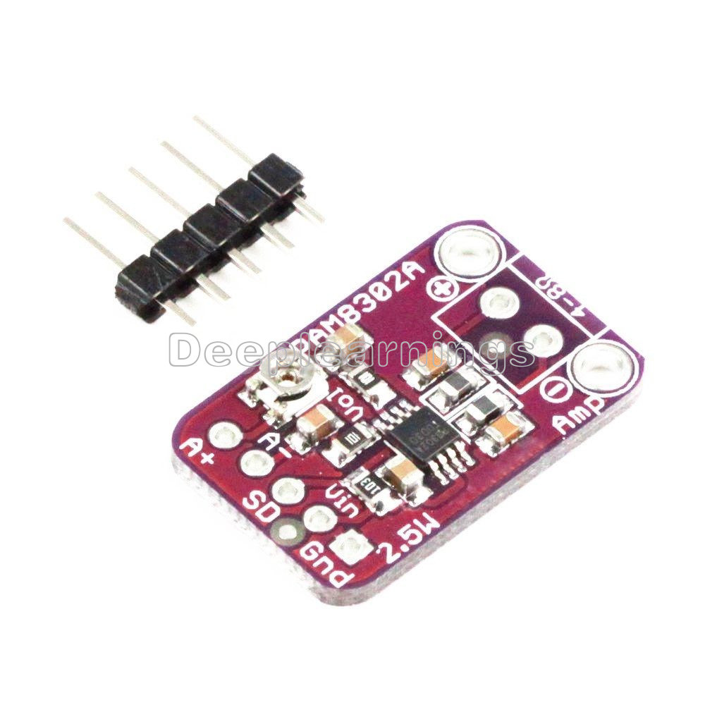 2PCS PAM8302 2.5W Class D Single Channel Audio Amplifier Board Amp Module
