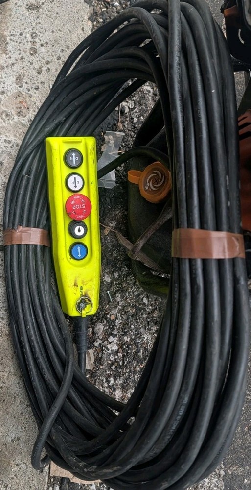 SWMS Wired Lifting Machine Remote Control Up Down Stop Buttons NOT TESTED