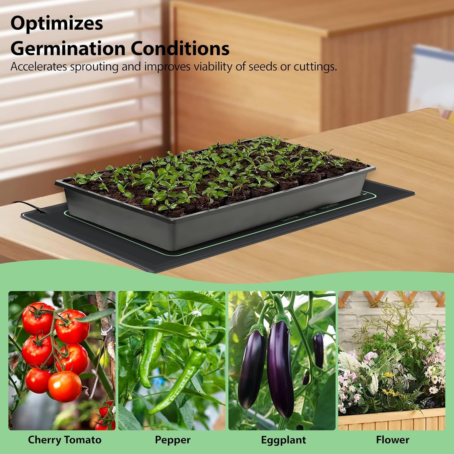 Seedling Heat Mat 2 Pack Heat Mats for Seed Starting Plants Indoor Growing...