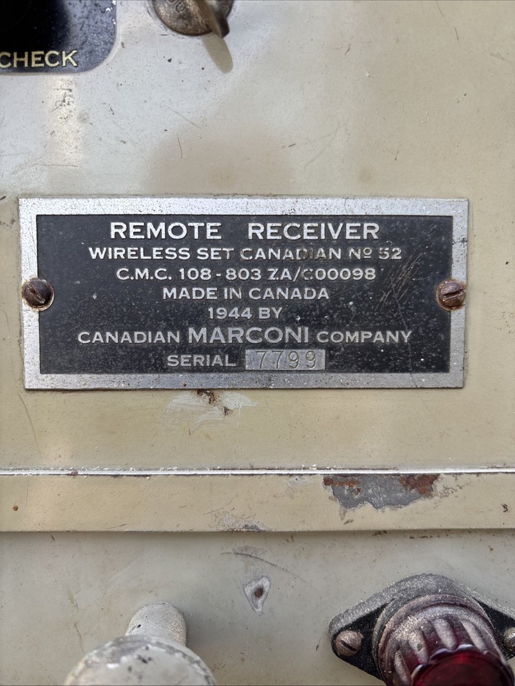 WW2 British Army Wireless Set 52, Dated 1944 WS52. D-day.