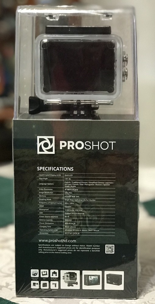 PROSHOT camera Features