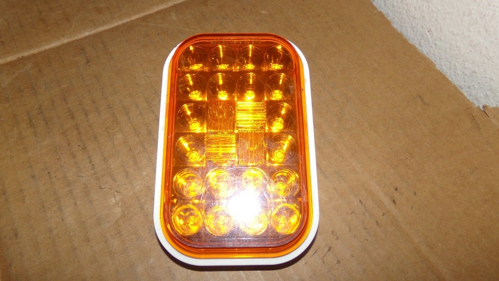 Uni-Bond LED4060-24A  Rectangular 4"x6" Amber Signal / Park/ Clearance 24 Diodes