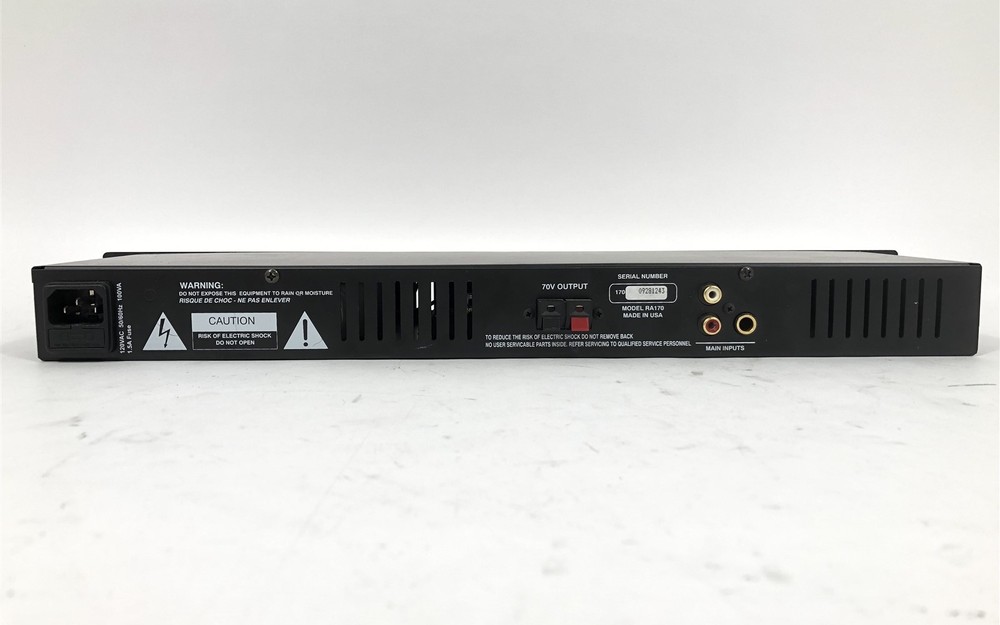 Rolls RA170 70V Power Amplifier - Black