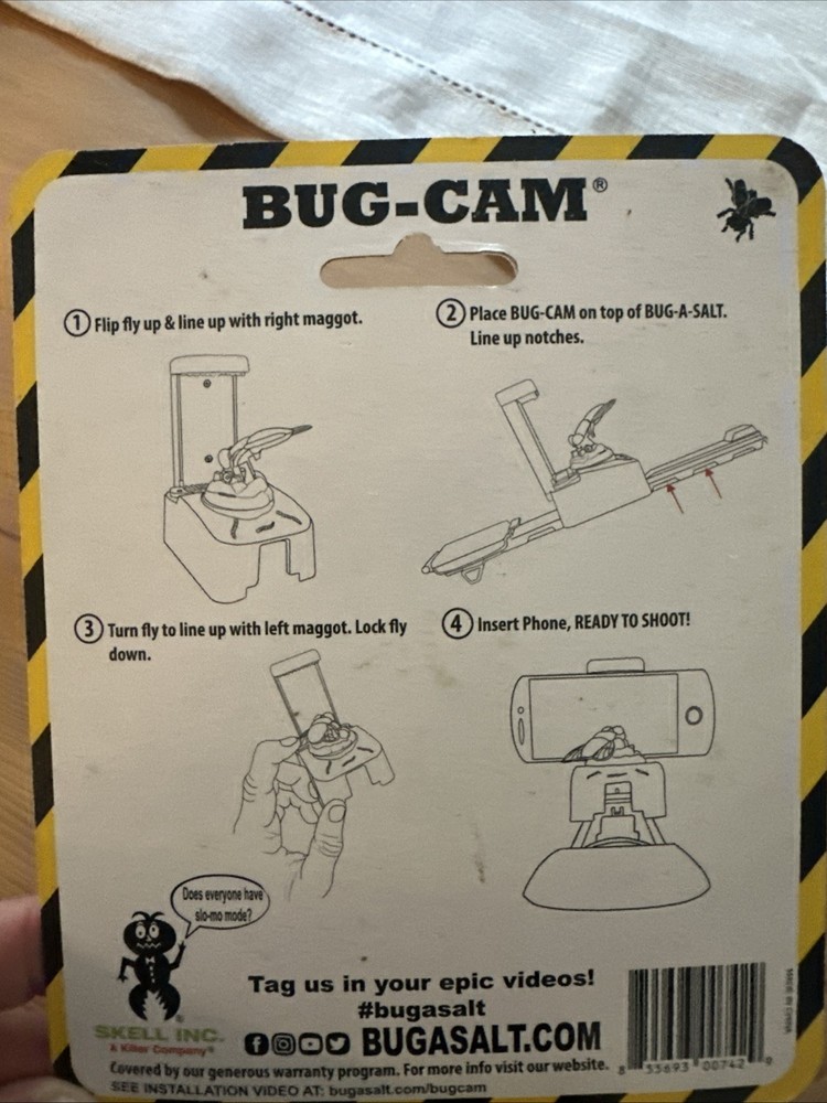 Authentic BUG-A-SALT BUG-CAM. NIB